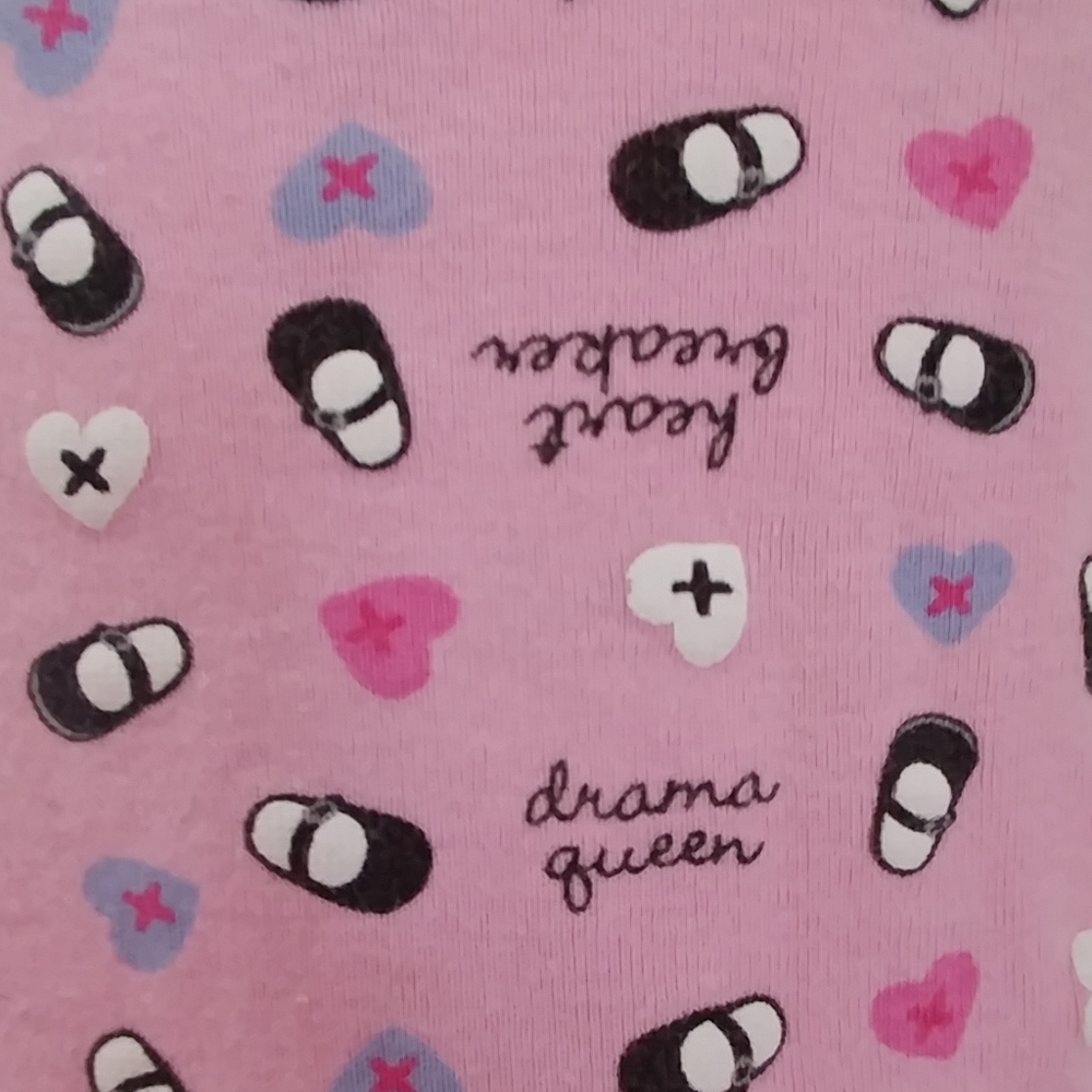 Pink Leopard Gingham Bundle 3-6M Heart Drama Queen Onesie Ruffle Pants Shorts - Picture 3 of 15